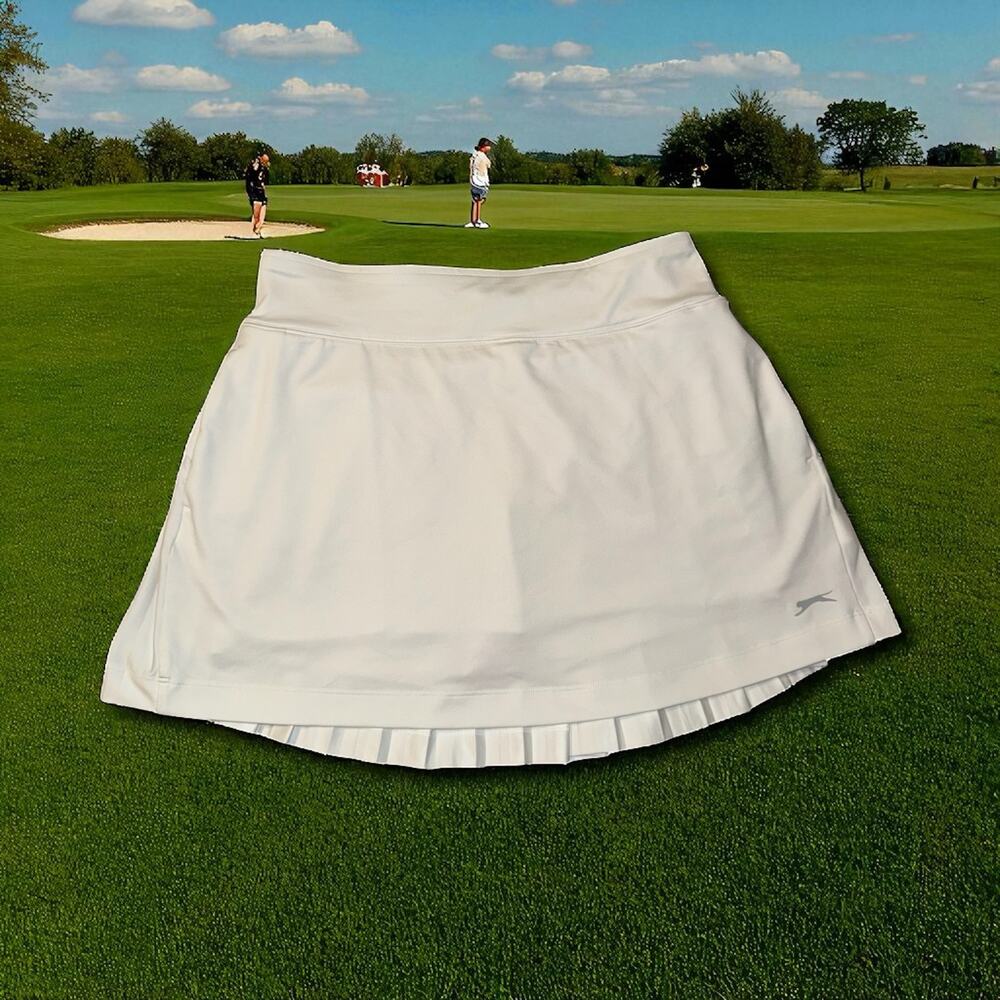 Slazenger White Back Pleated Golf Skort with Pockets  size‎ Women's Small